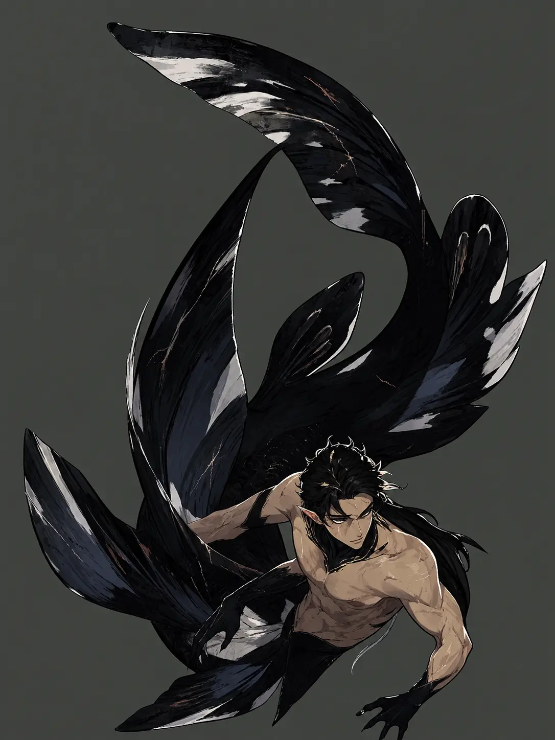 GustyEmoji3587의 An orca merman find an injured mermaid (user)