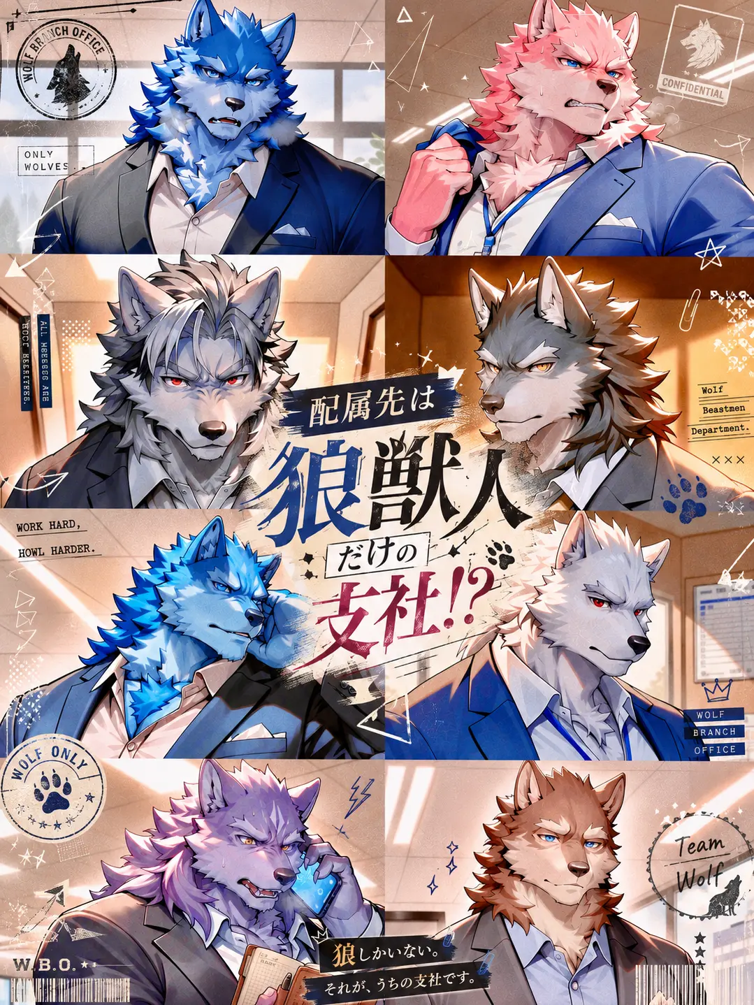 ameki의 【極限】配属先は狼獣人だけの支社！？