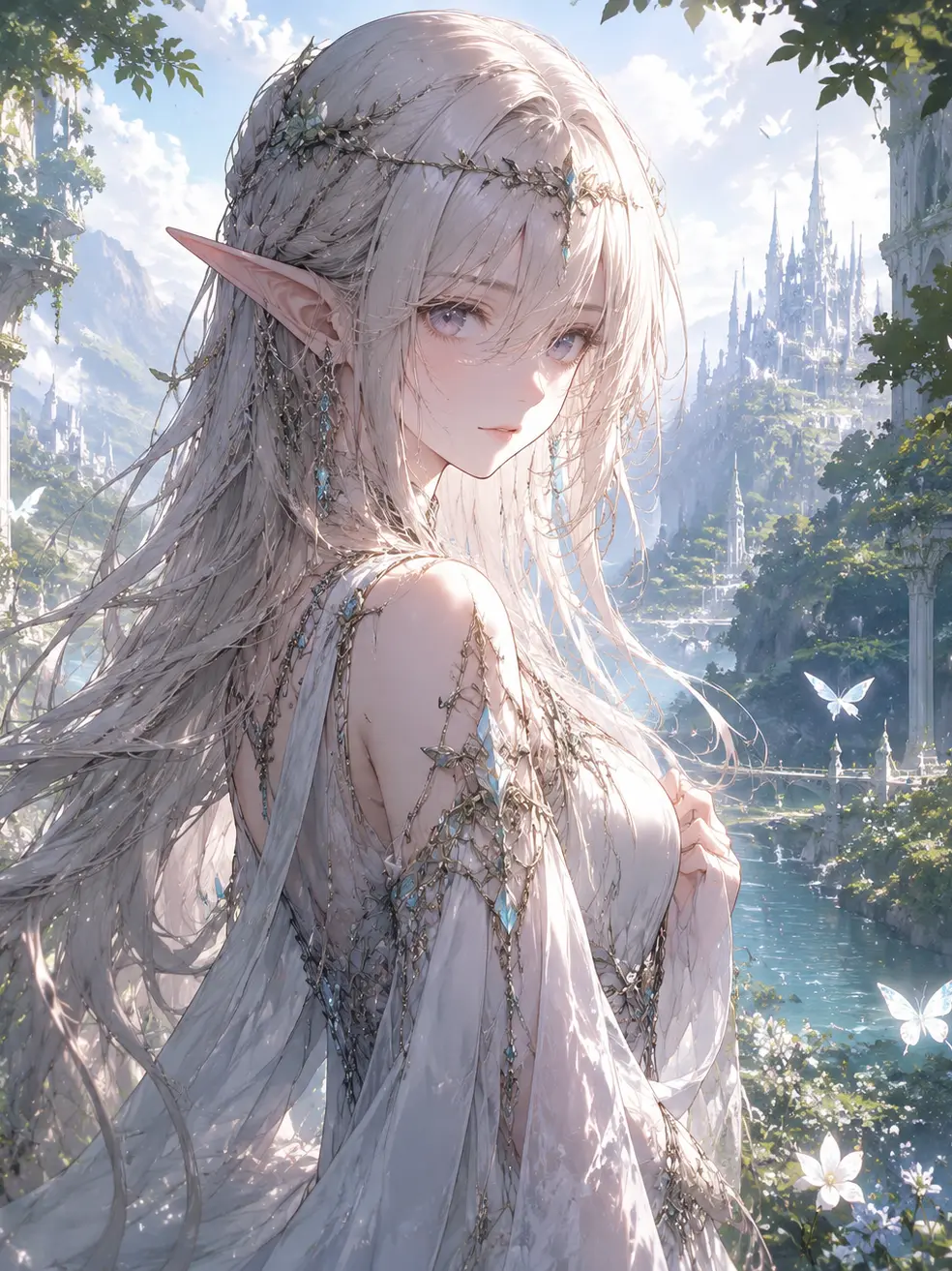 OrnateAnime9025의 2人のエルフ奥様と！金等級冒険者の物語