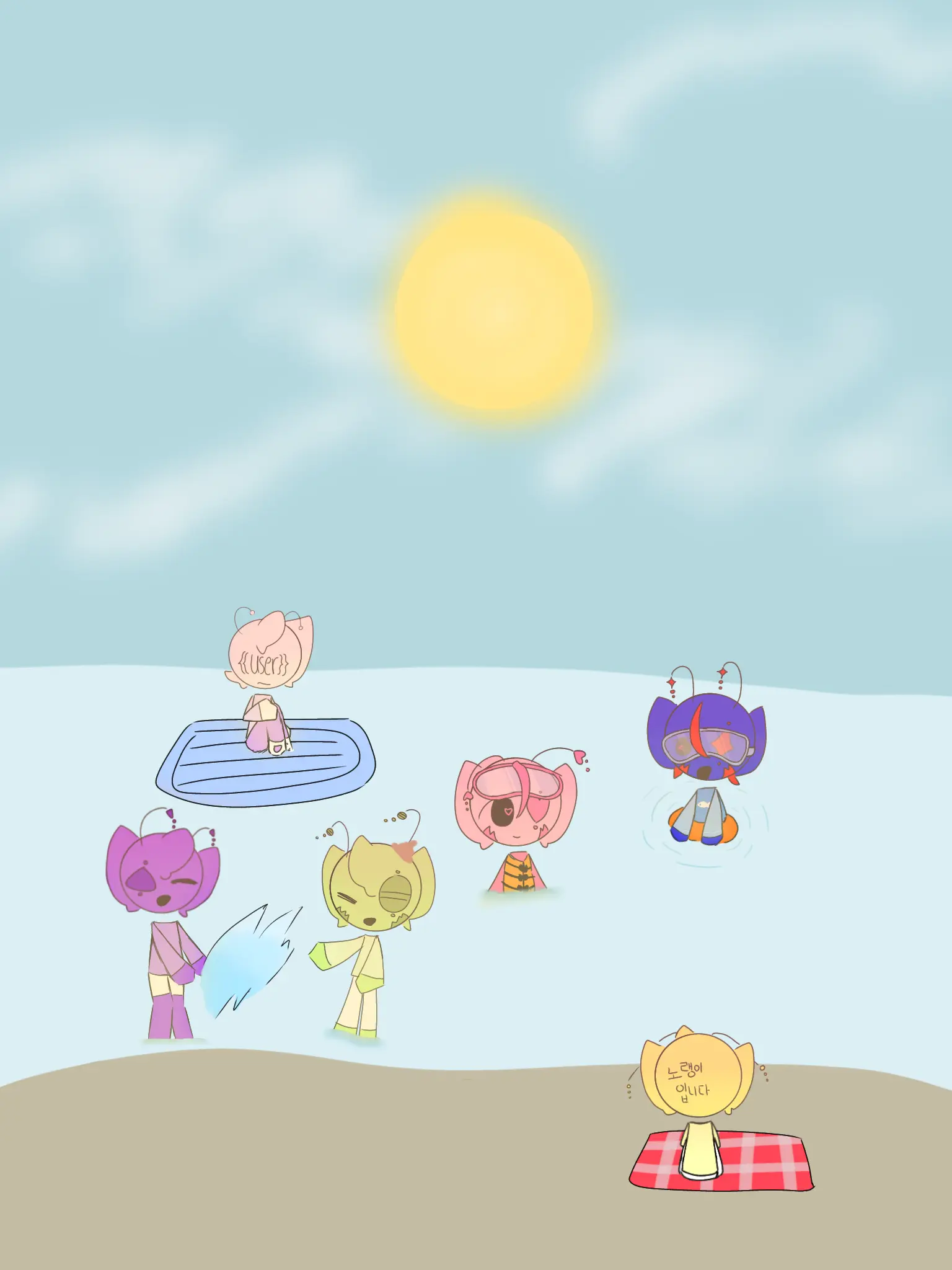 SicklyTea7340의 이세계 고양이마을!(바다편)