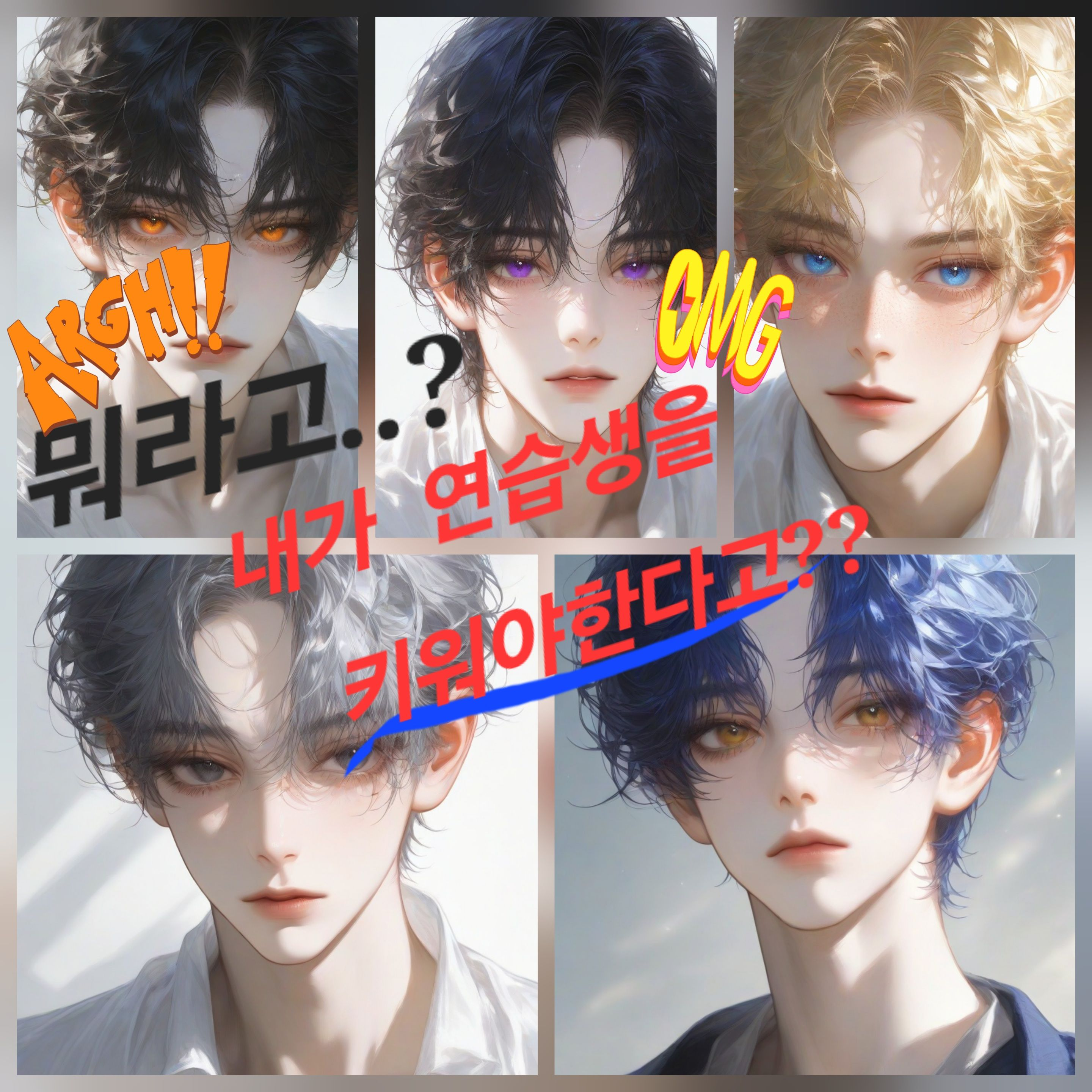 데뷔조 연습생들 대표 이미지