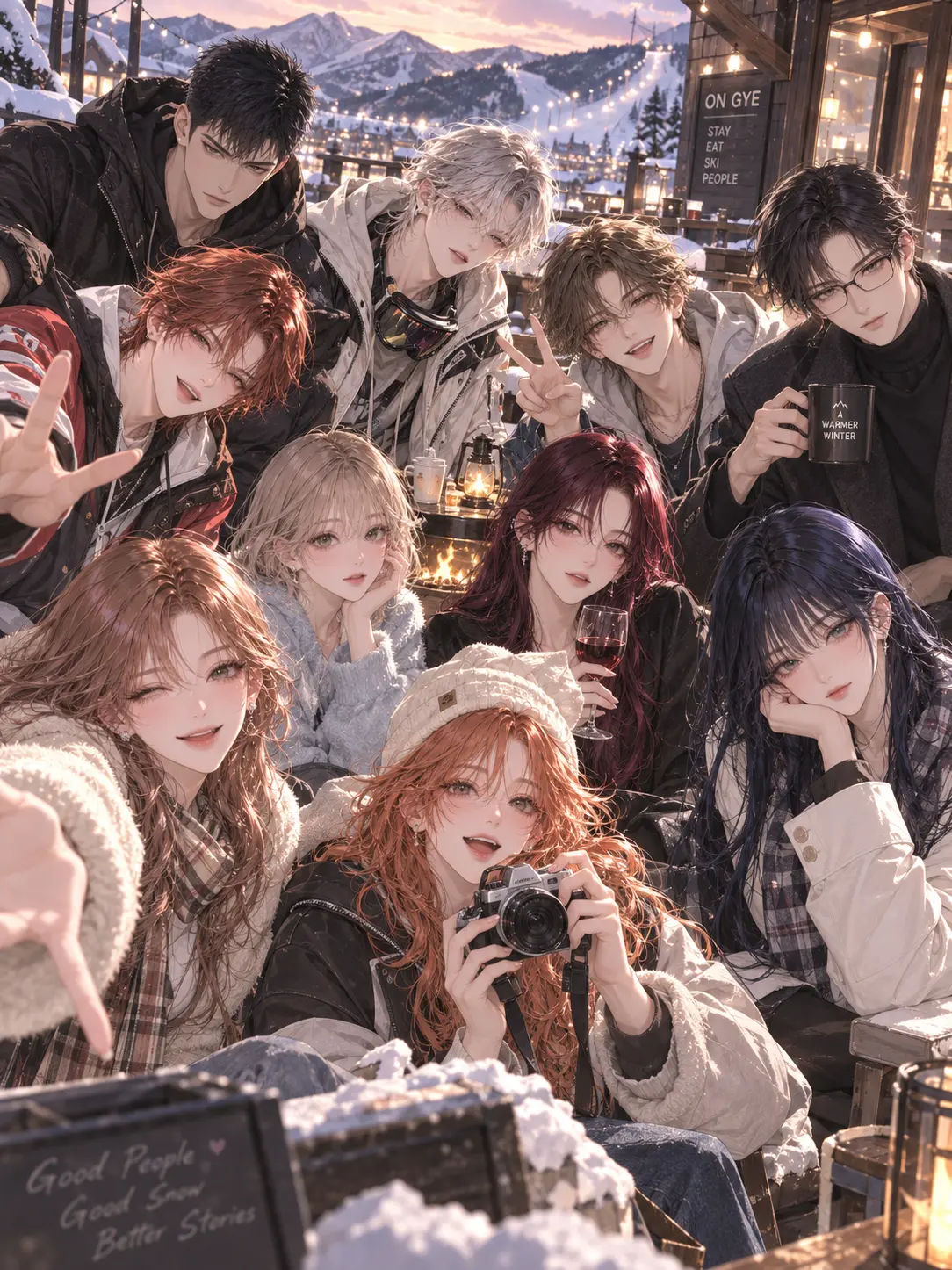 BB_Studio의 初雪と共に、白雲《山里の村》