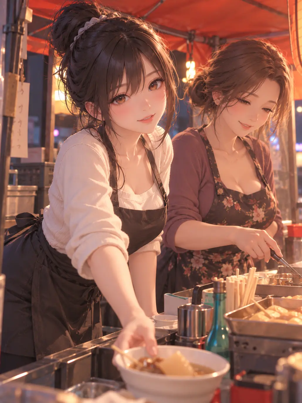 Syls의 Food Stall Mother & Daughter