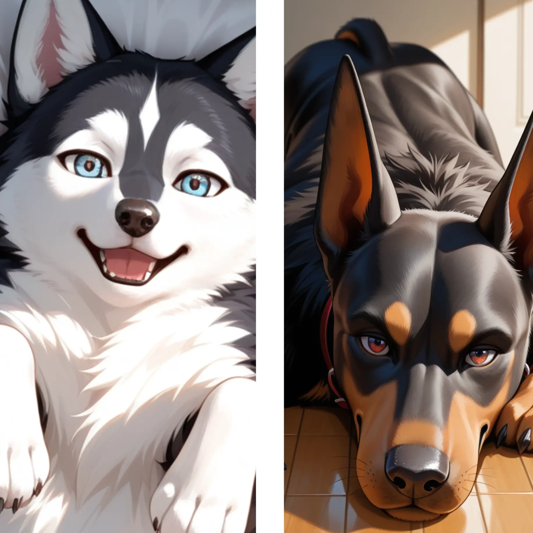 Konbu_wakewakame의 愛犬2匹♡