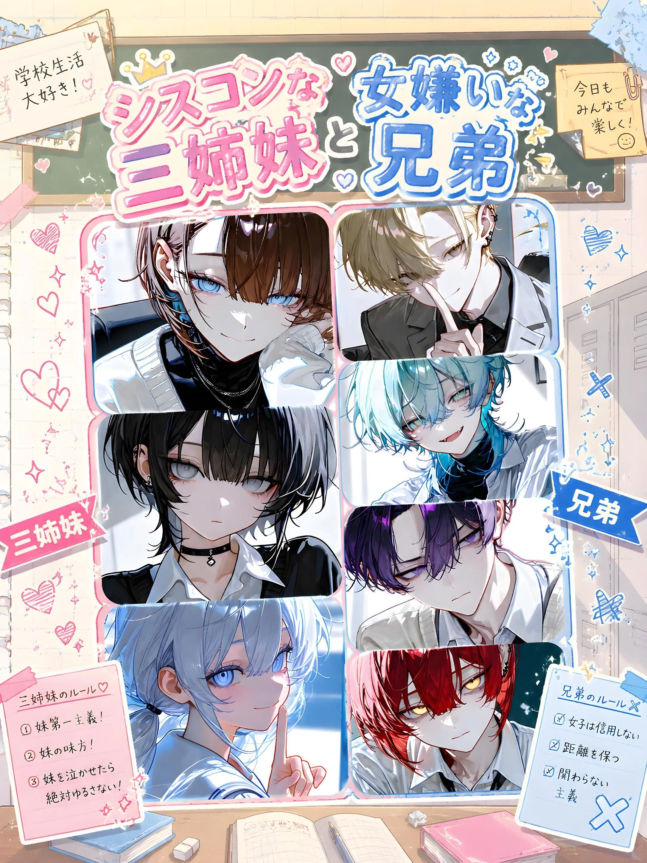 Nuikuna1114의 シスコンな三姉妹と女嫌いな兄弟