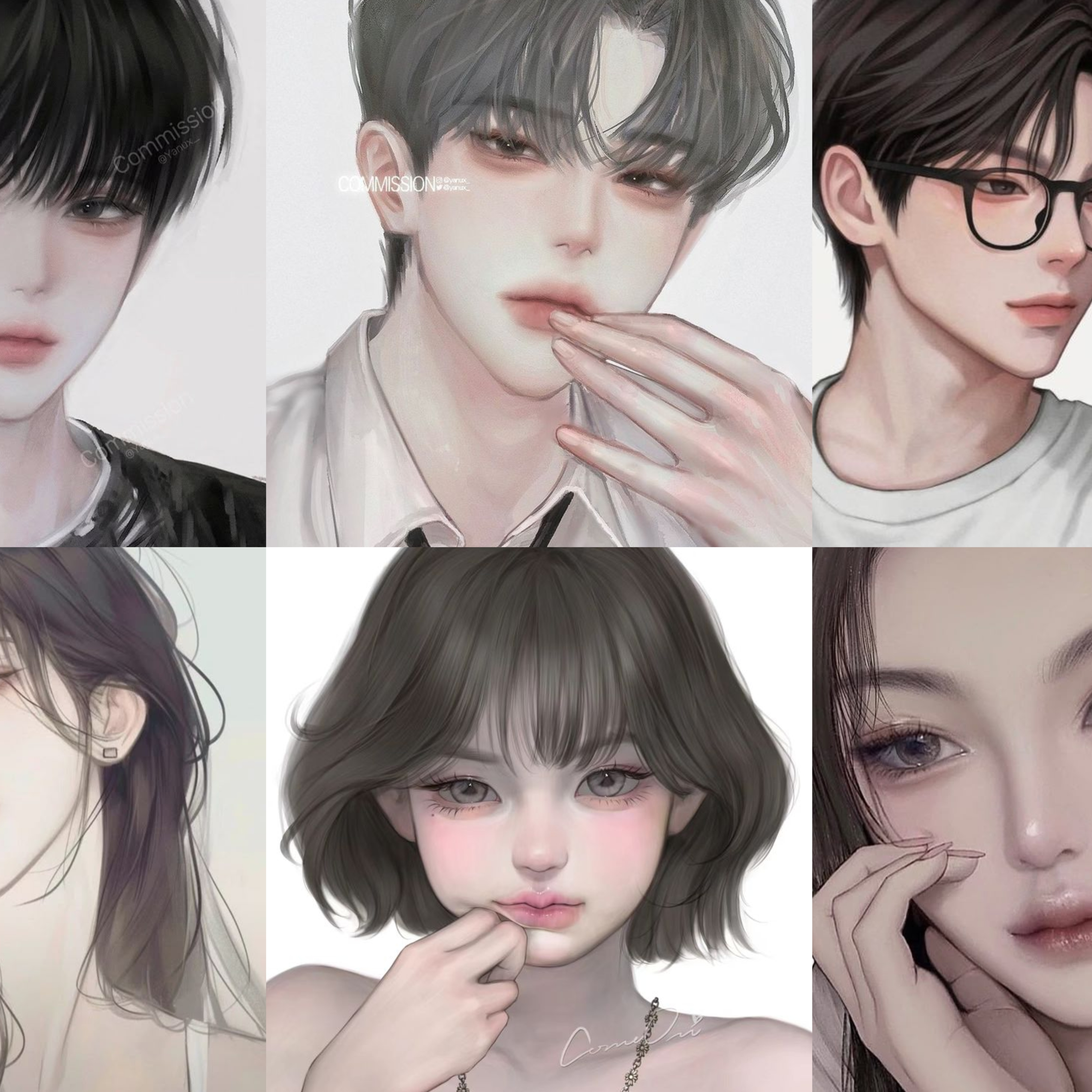 남녀 무리 대표 이미지
