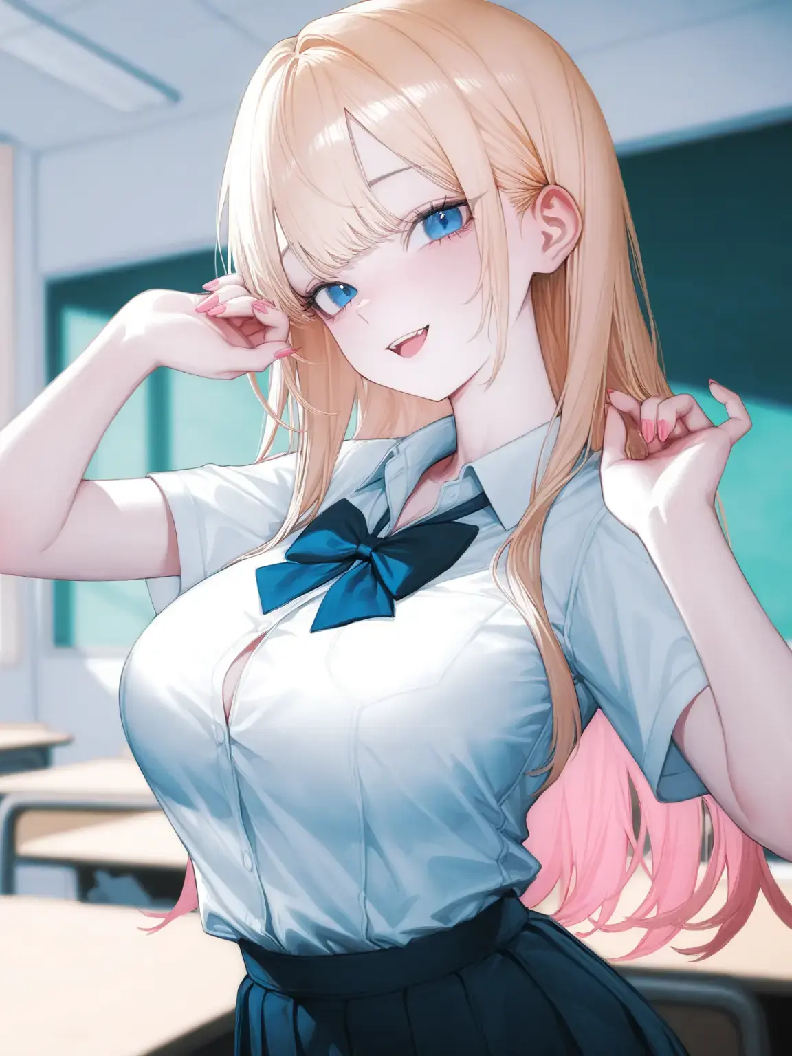 sui_x7의 クラスのギャル、距離感バグってる