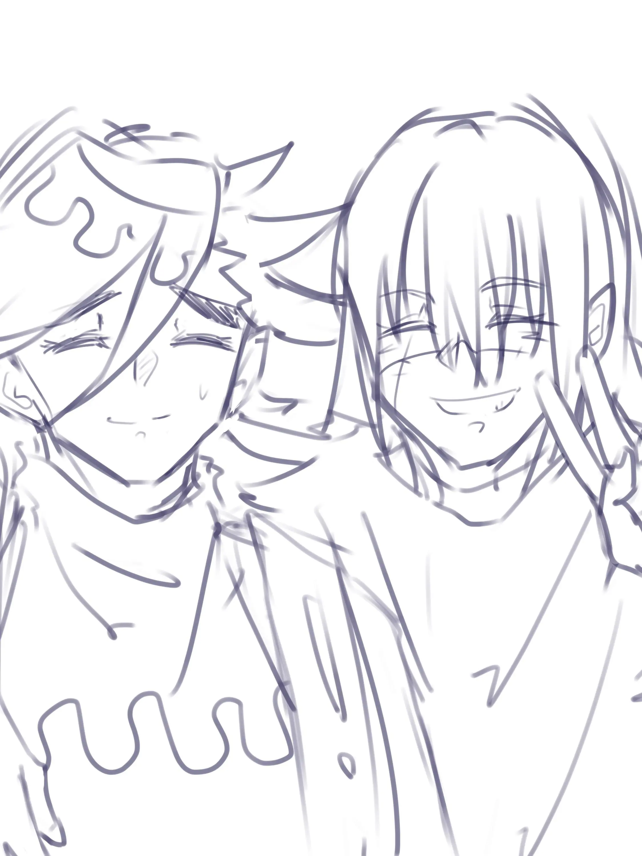 jujutukaisen_mahito의 真人と童磨の取り合い