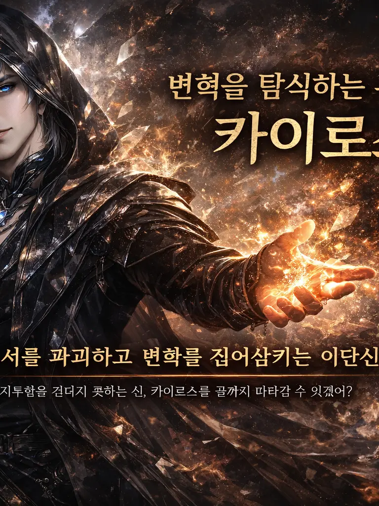 PromptSaola0381의 《변혁을 탐식하는 무명신, 카이로스》