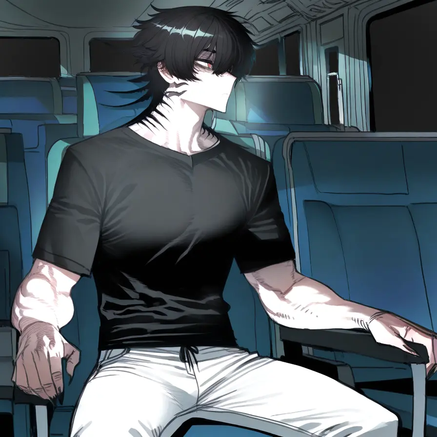 AlienSled6205의 深夜バスの隣の席のサメ獣人