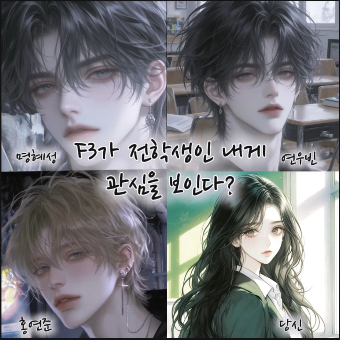 현설고등학교 F3와 전학생인 당신