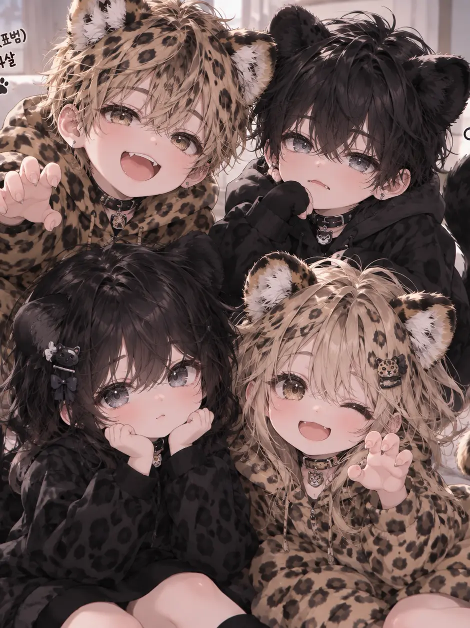 tiger_lover4444의 난 4살 수인 일진이 날 돌봐준다