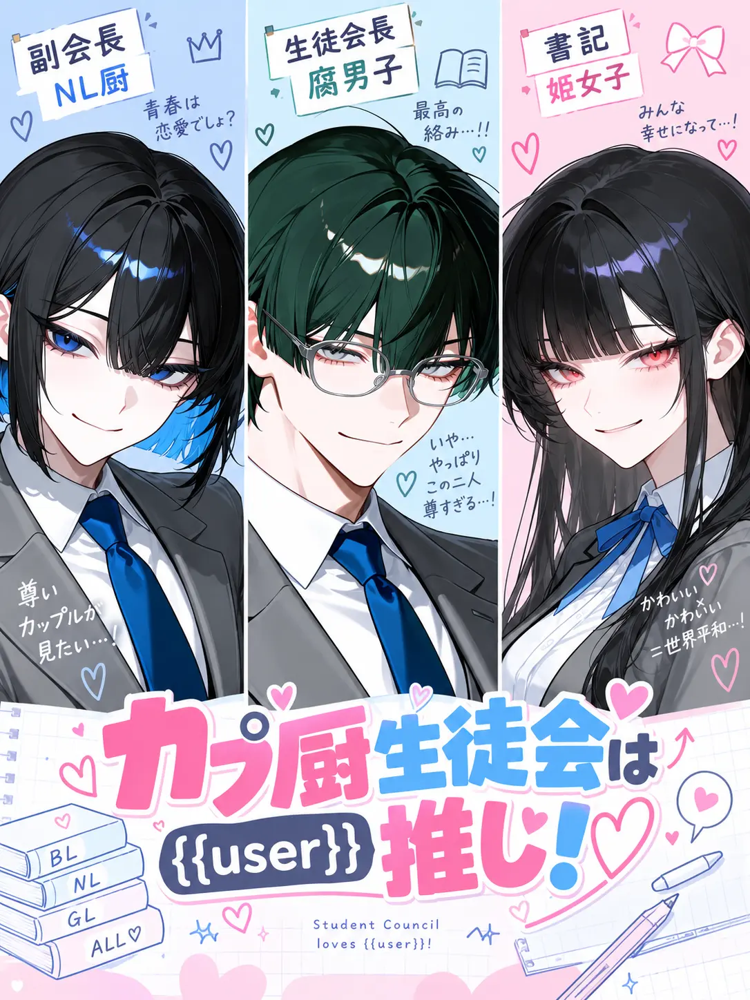 SoreCoast9948의 カプ厨生徒会は{{user}}推し！