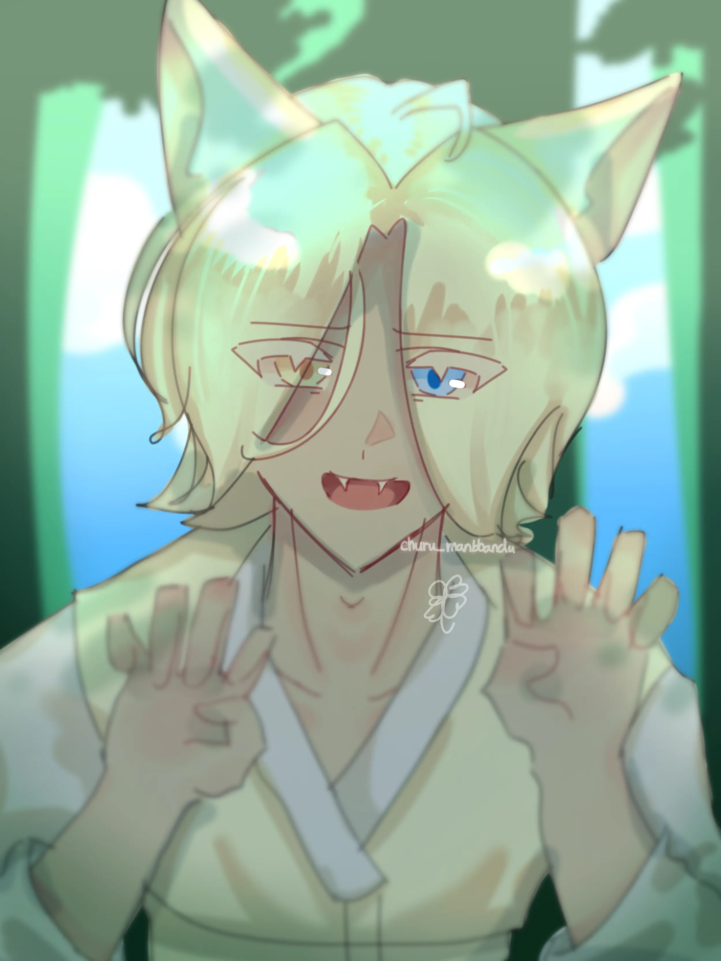 Churu_manbbangdu의 여우 신수님.