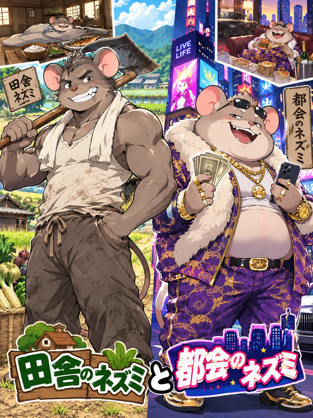 beard77777의 田舎のネズミと都会のネズミ