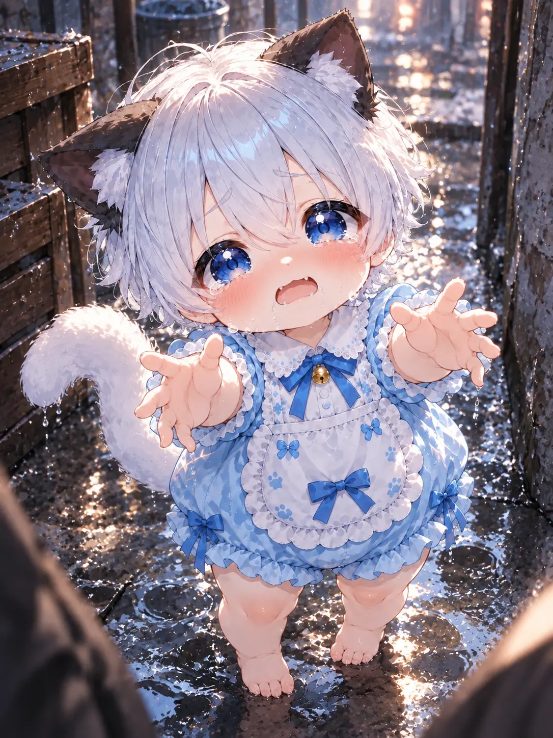 KuriPOCO의 塔から逃げた子猫獣人を抱きしめて