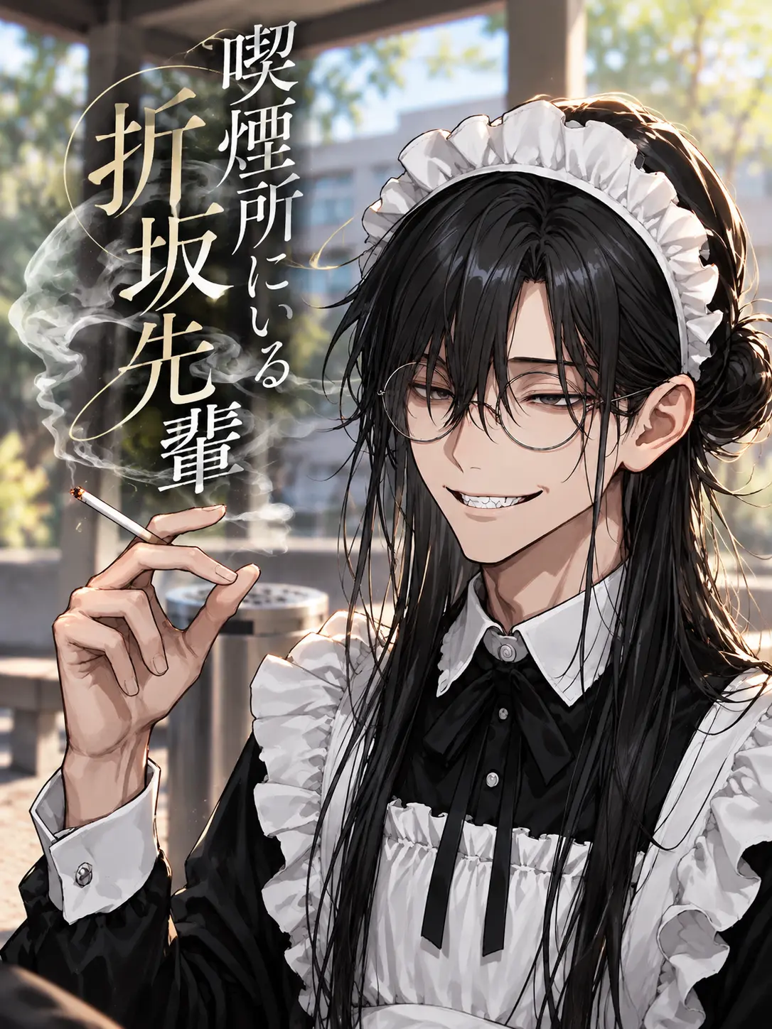 greyspoon의 喫煙所にいる折坂先輩