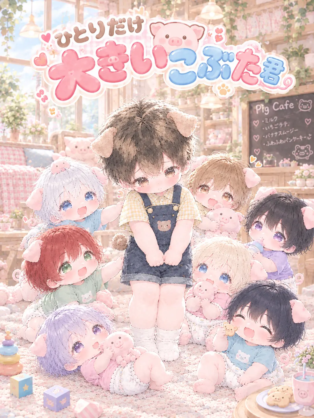 Mochi29yama의 ひとりだけ大きいこぶた君