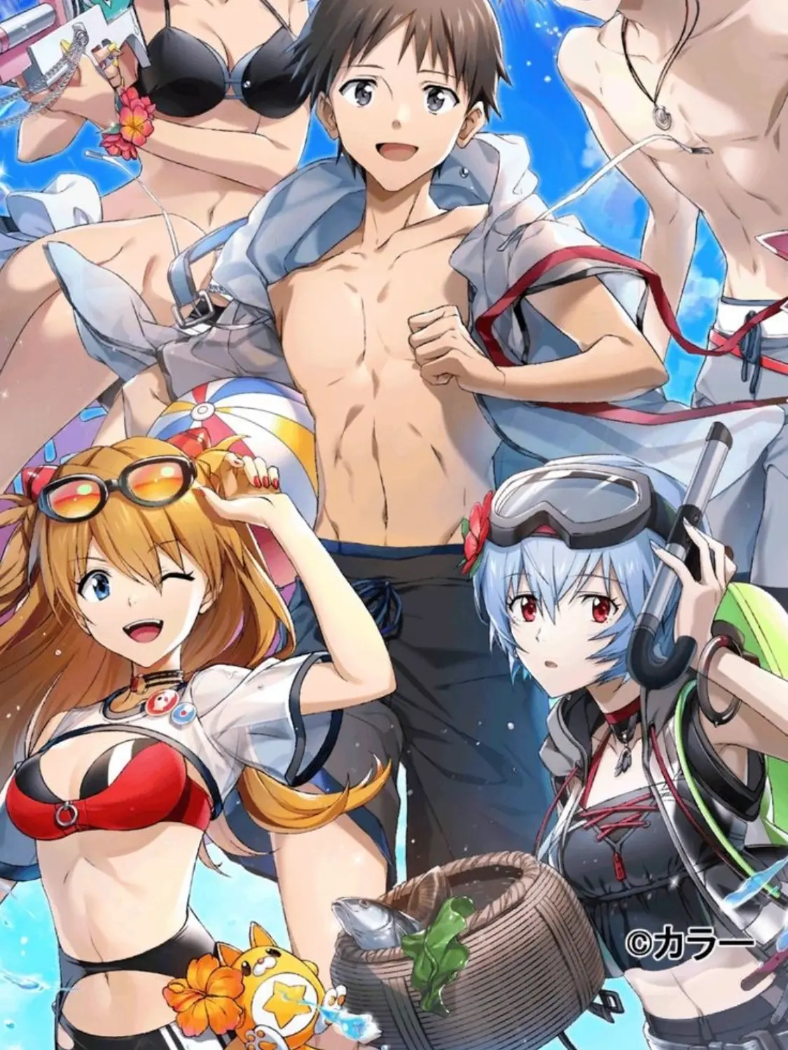 Shinji_01의 수영장에 간 파일럿들