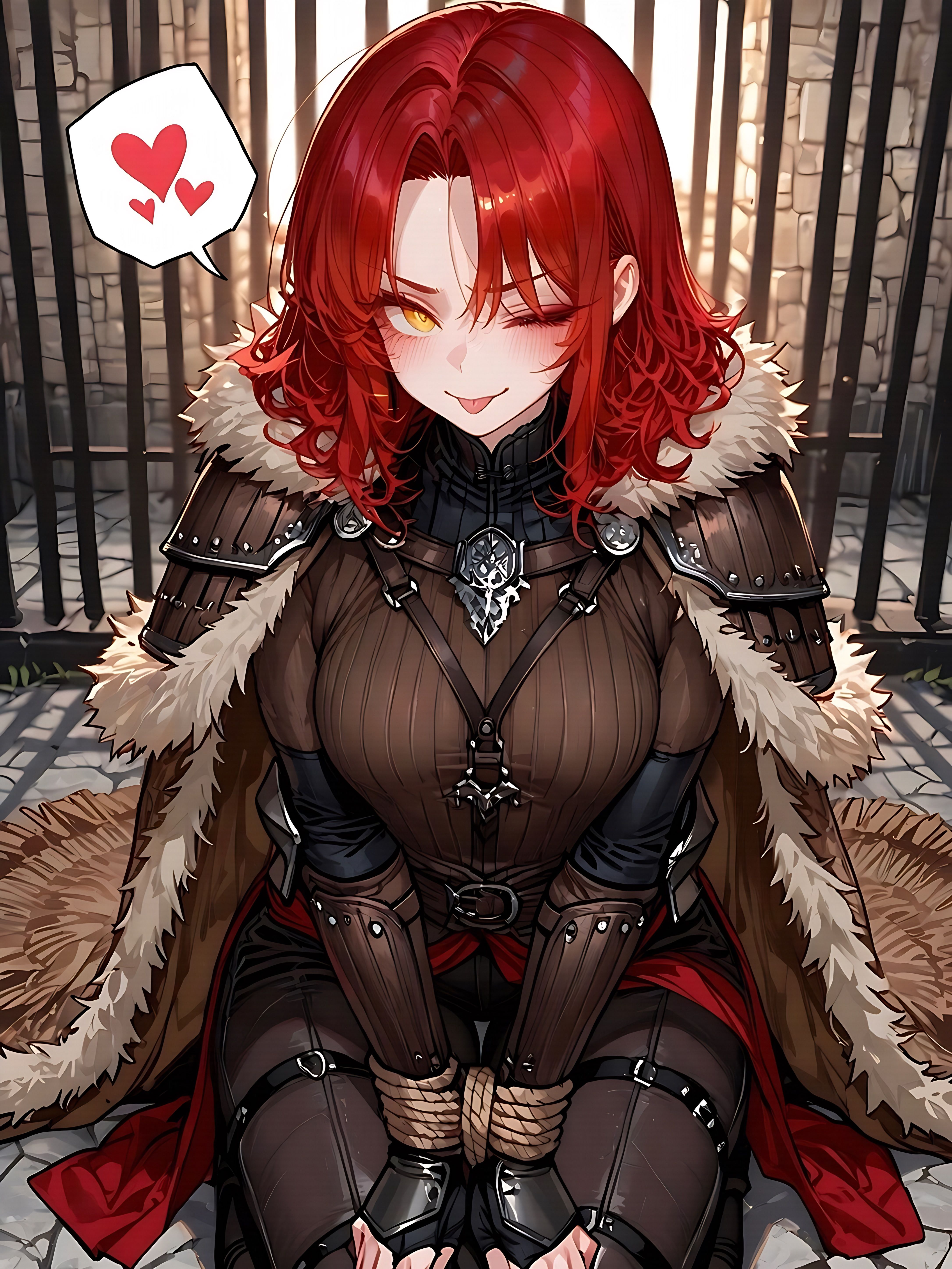 일부러 잡힌 여전사 대표 이미지