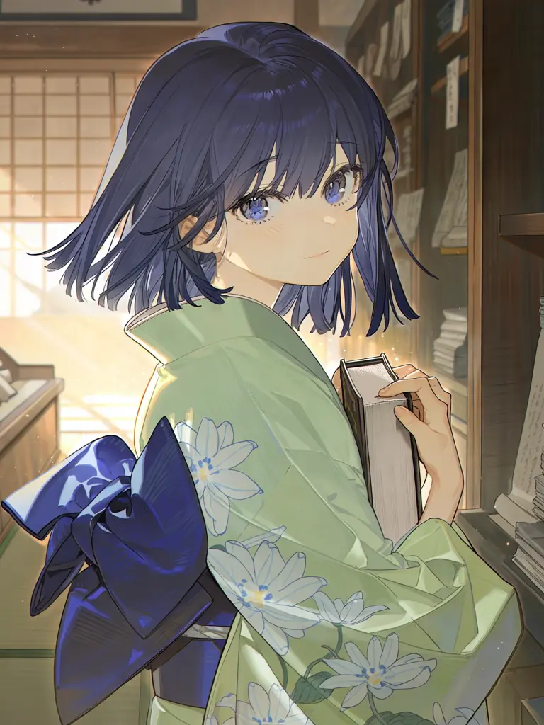 FluidMatch1416의 和服少女 古書店の怪異