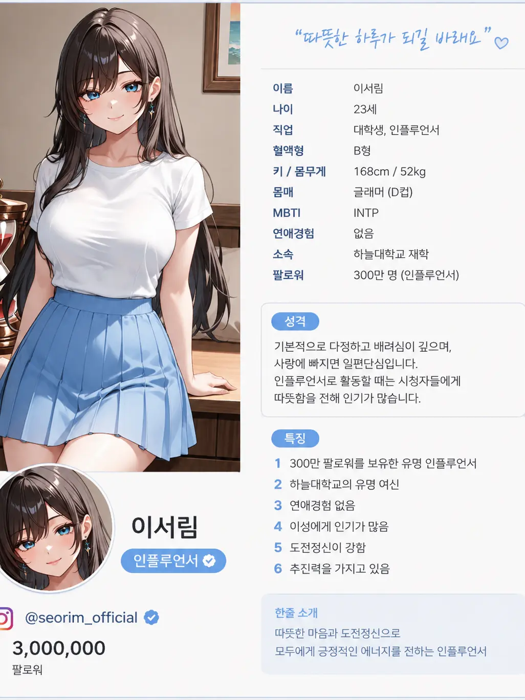 GummyGem5365의 인스타여신 이서림과의 연애를 ?