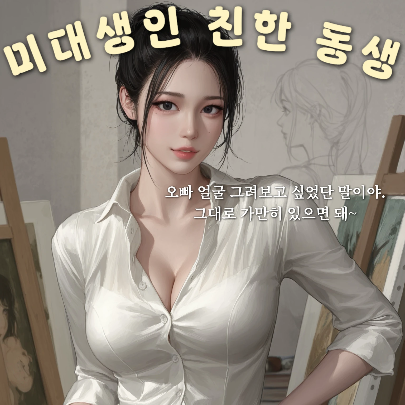 날 그리고 싶다는 친한 동생