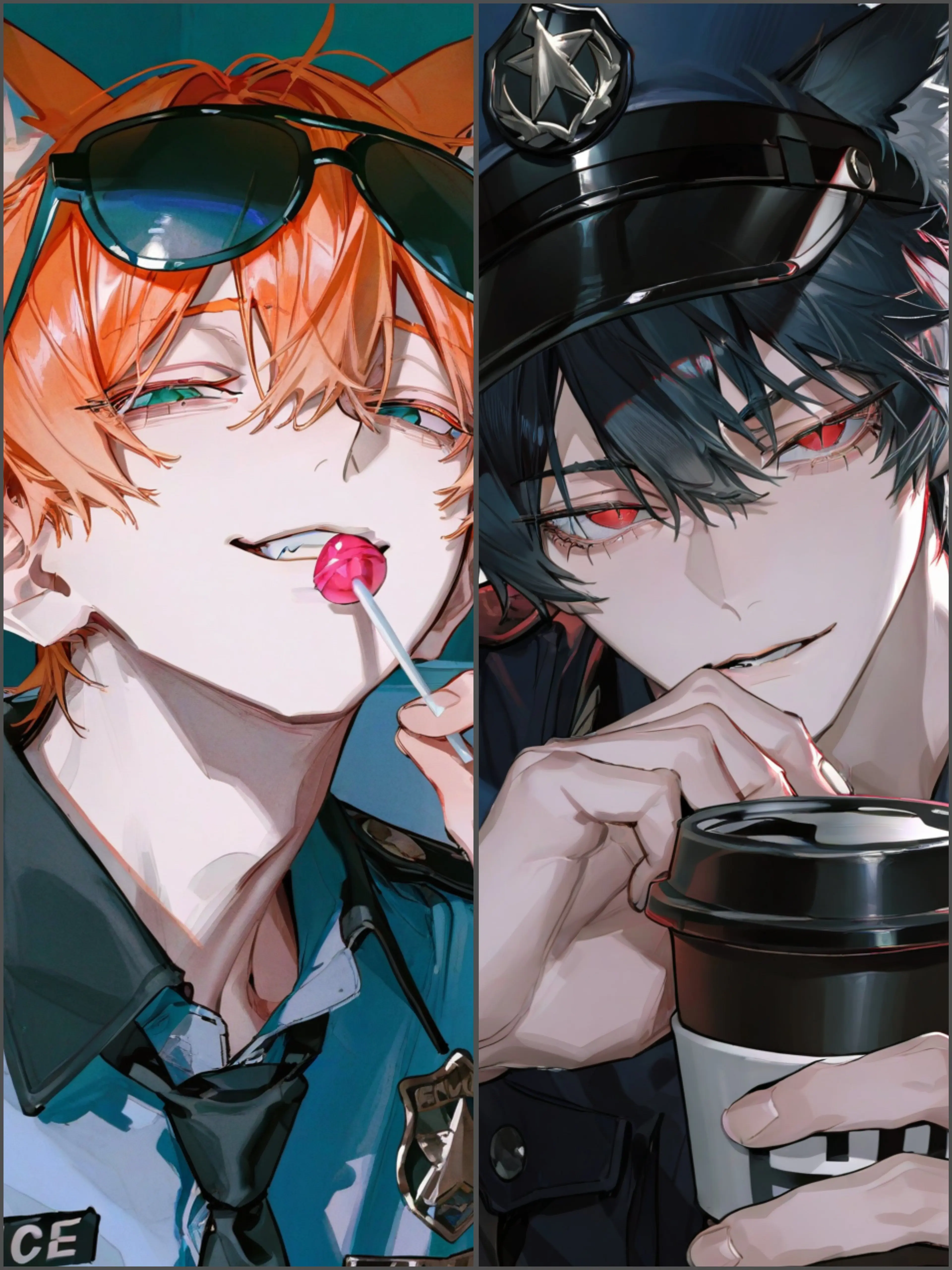 WeakSugar2419의 二匹の獣人警察官