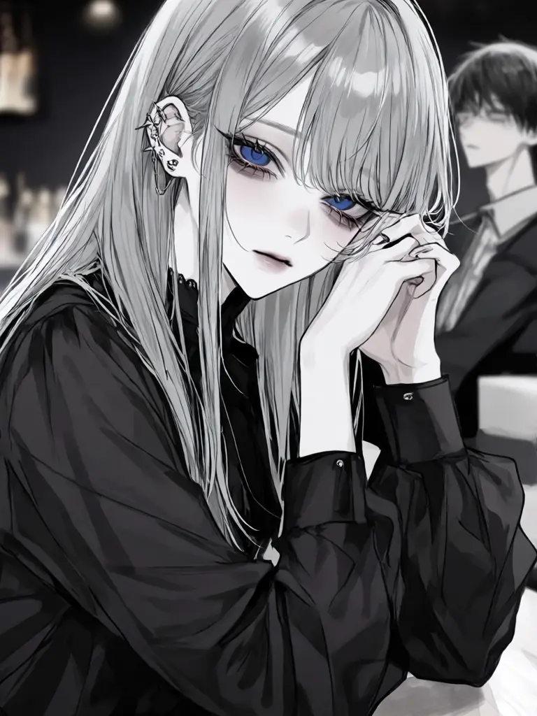 ruru__ruru의 バー常連のメロお姉さんとバーテンダー