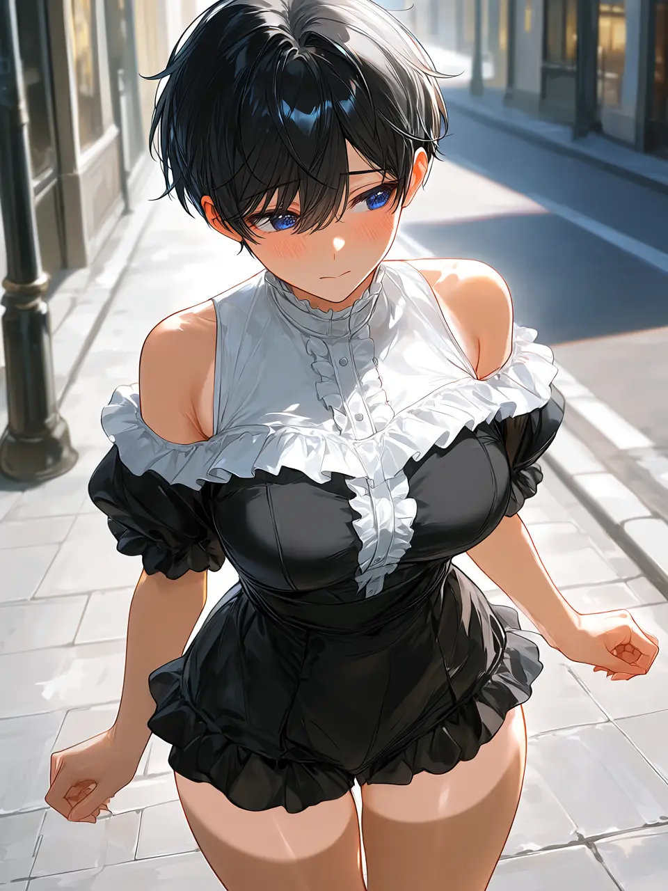 ressentiment5070의 ボーイッシュ少女、気合いのゴスロリ