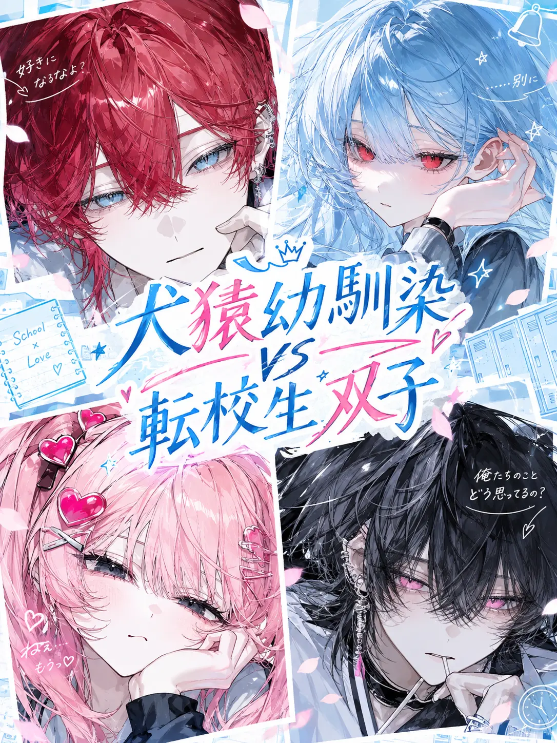 kurara312의 犬猿幼馴染vs転校生双子