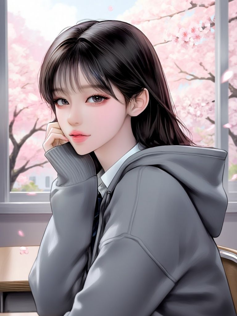 나를 곁눈질하는 일진녀 대표 이미지