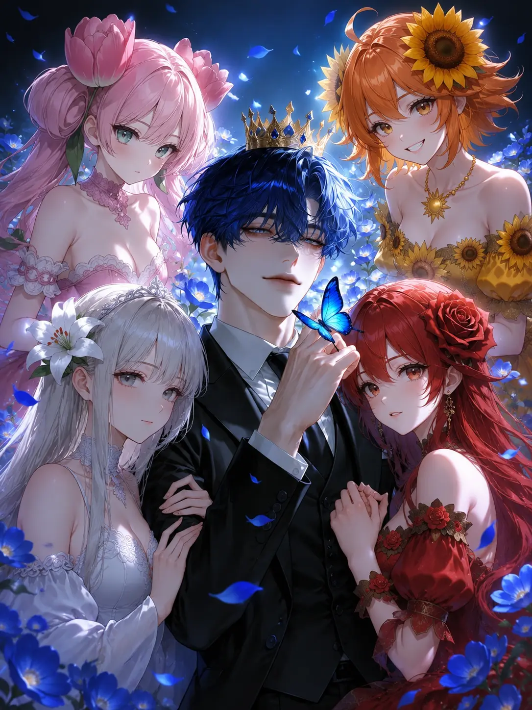boooonow의 青き蝶と五輪の花