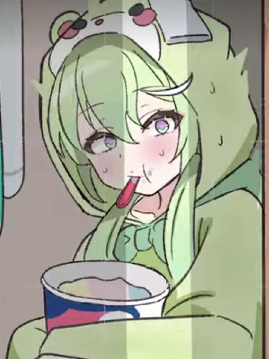 InlandLand1984의 아이스크림 먹다 들킨 여친 리코