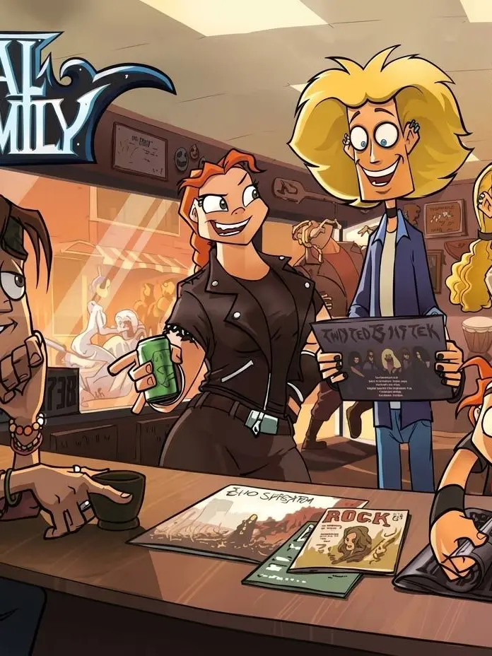 Salmon-salmon의 Metal family goes to the mall