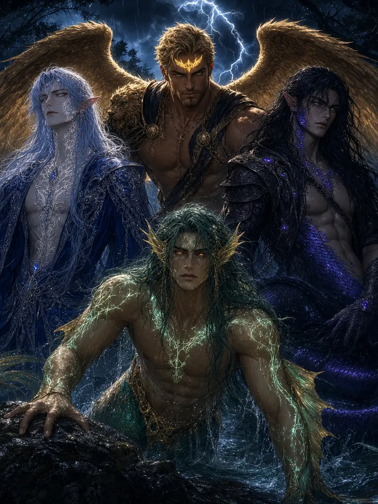 AiyaNightwolf의 Aethelion, Vaelis, Aurelius, & Kaiden