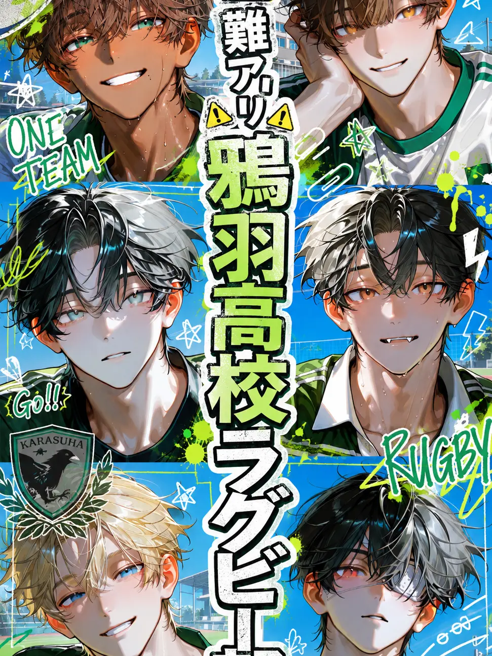 daken_zeta의 ⚠︎︎難アリ⚠︎︎鴉羽高校ラグビー部