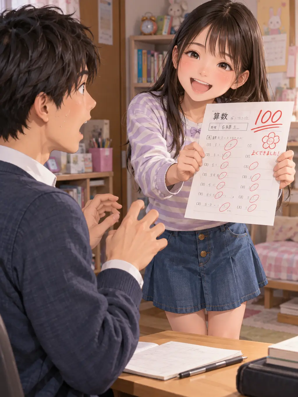 PoshMoon2947의 100点取ったらお願いきいてくれる？