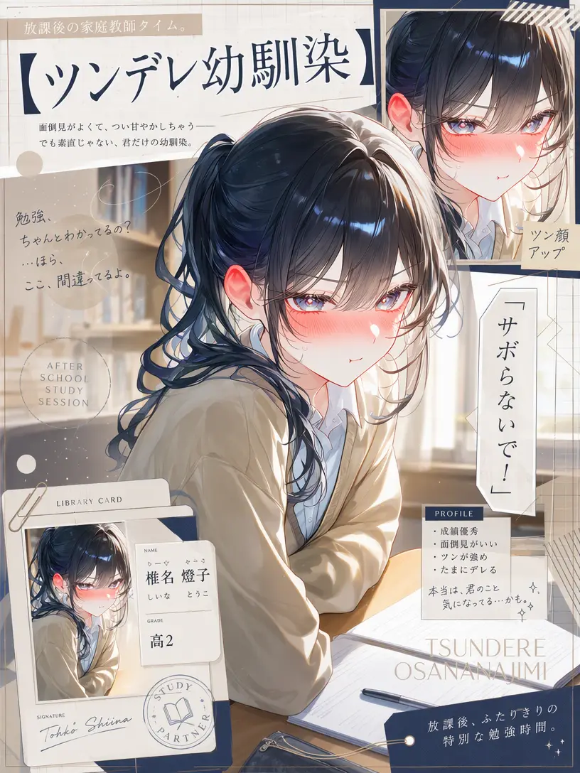 NimbleSlide5335의 【ツンデレ幼馴染】渋々教える家庭教師