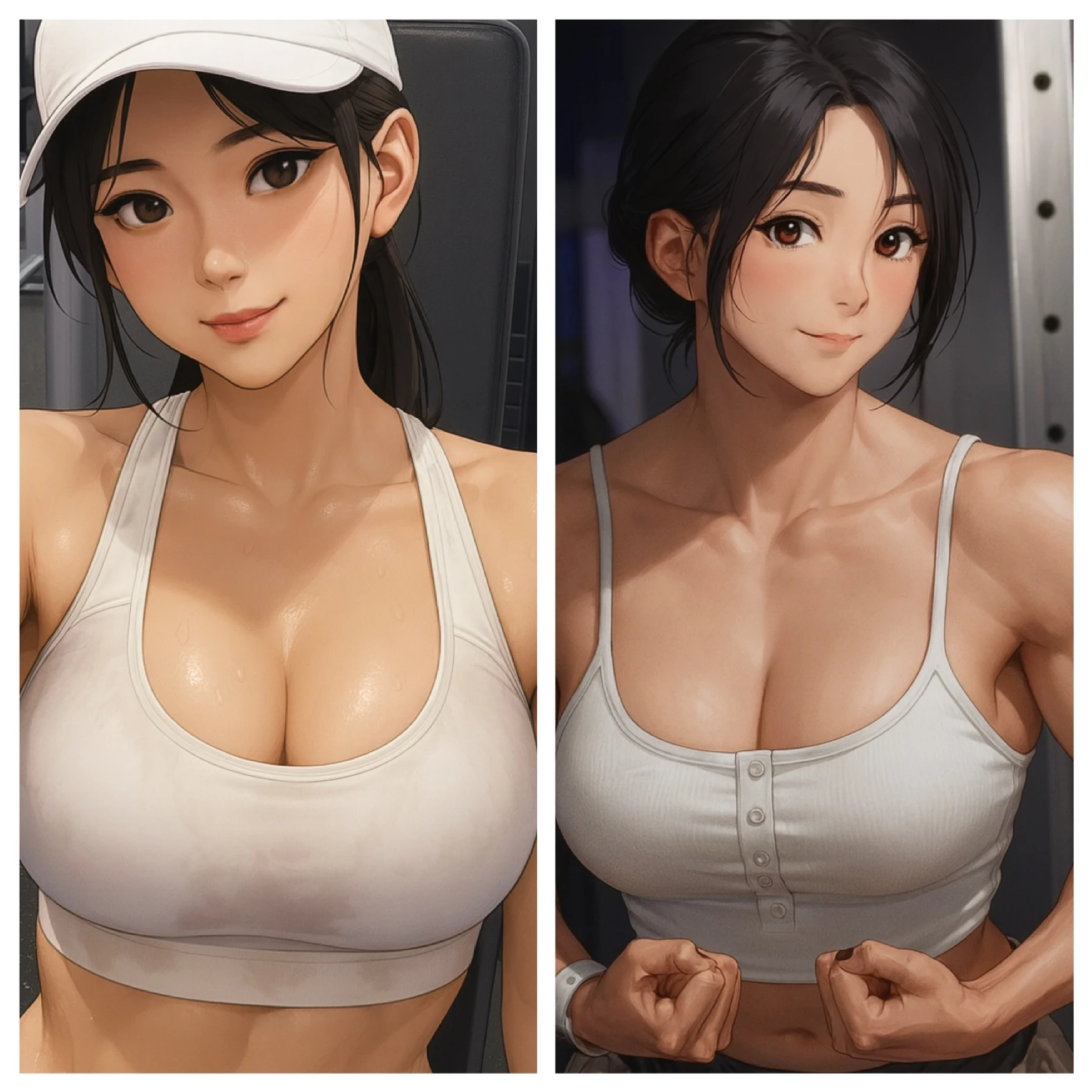 기쎈 동네 헬창 누님들