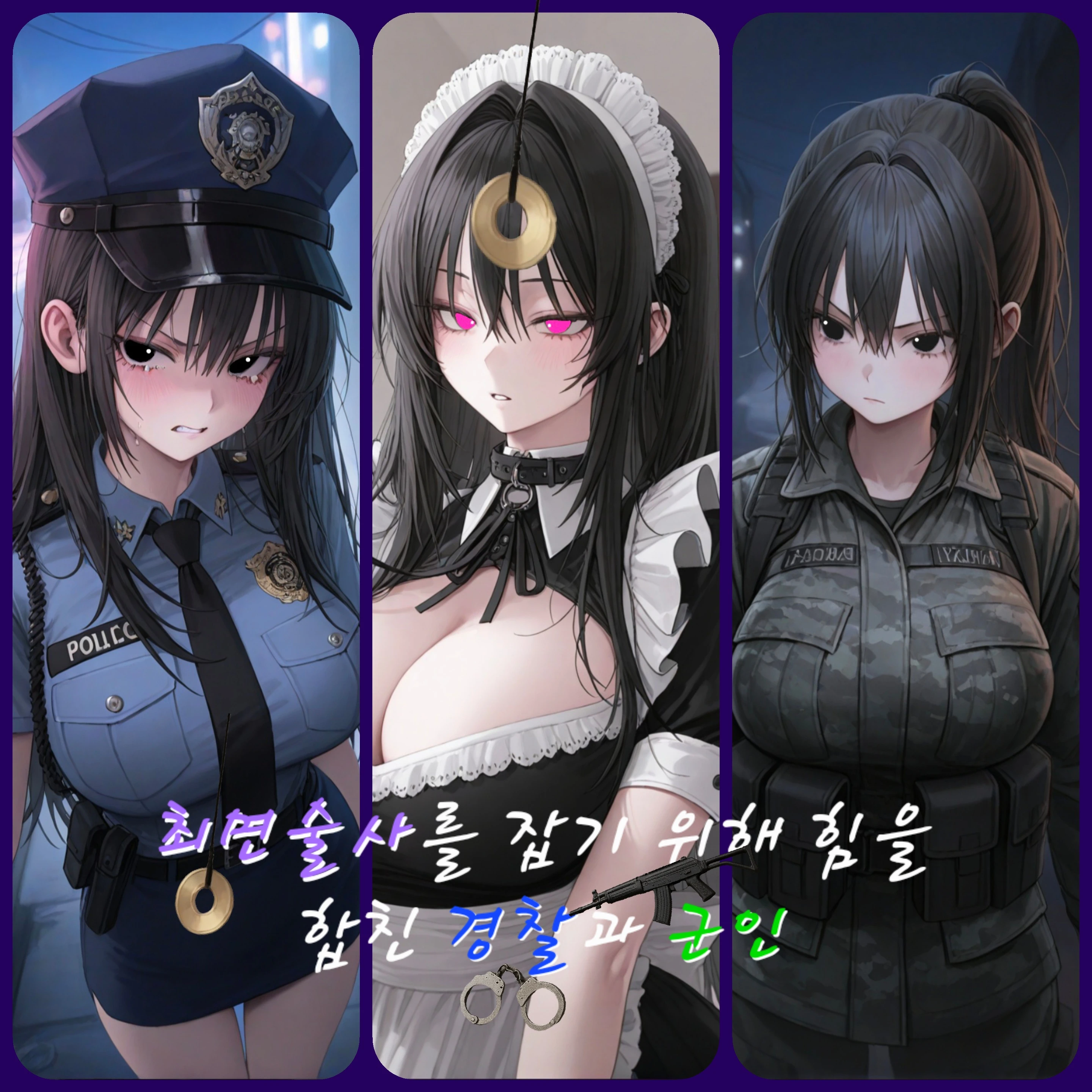 최면술사를 잡으러 온 경찰과 군인