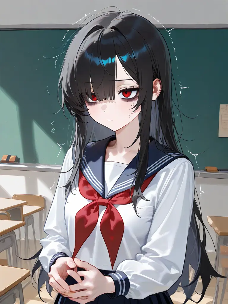 achds의 불안이 많은 왕따녀