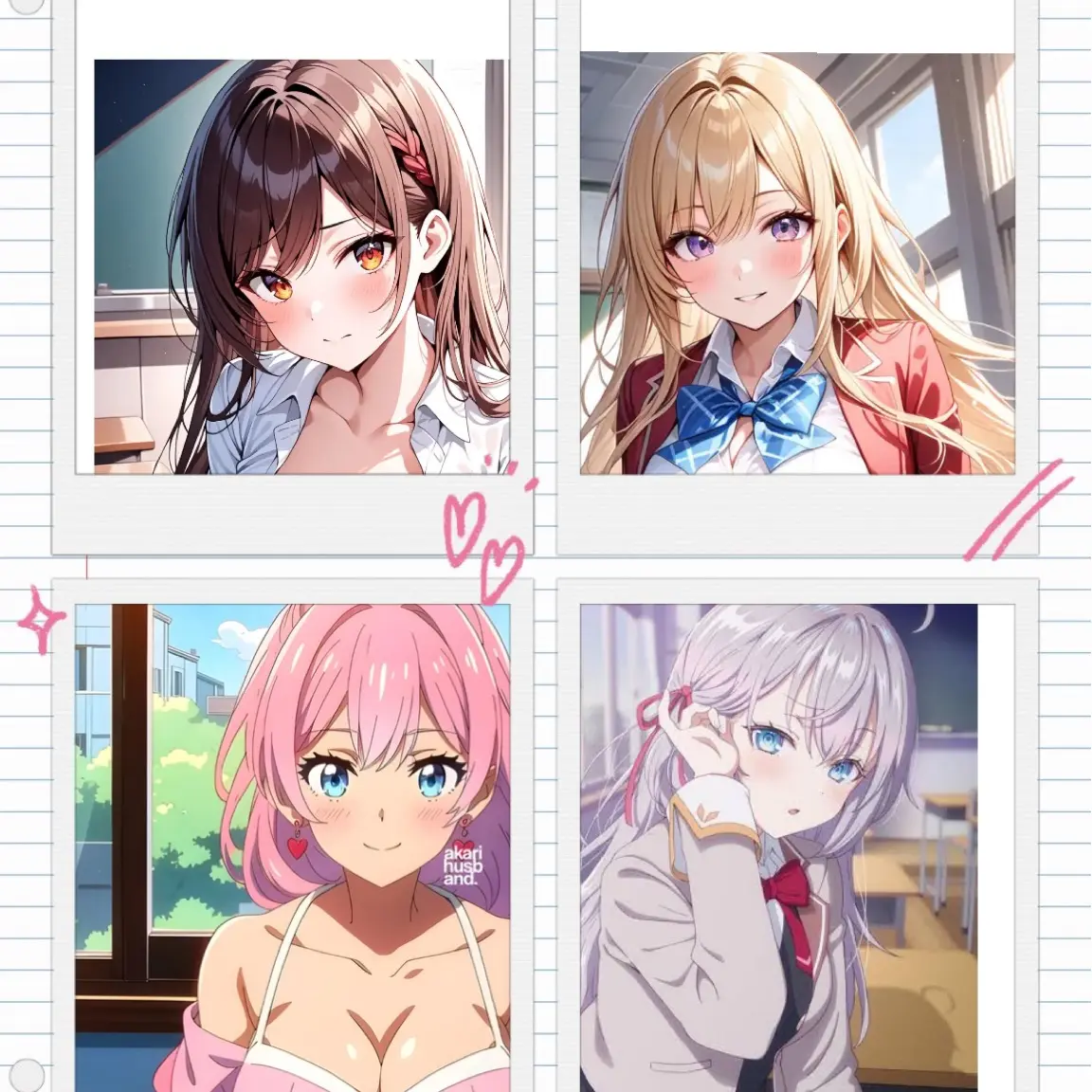 FoulPast7179의 この4人と高校生活が…‼︎