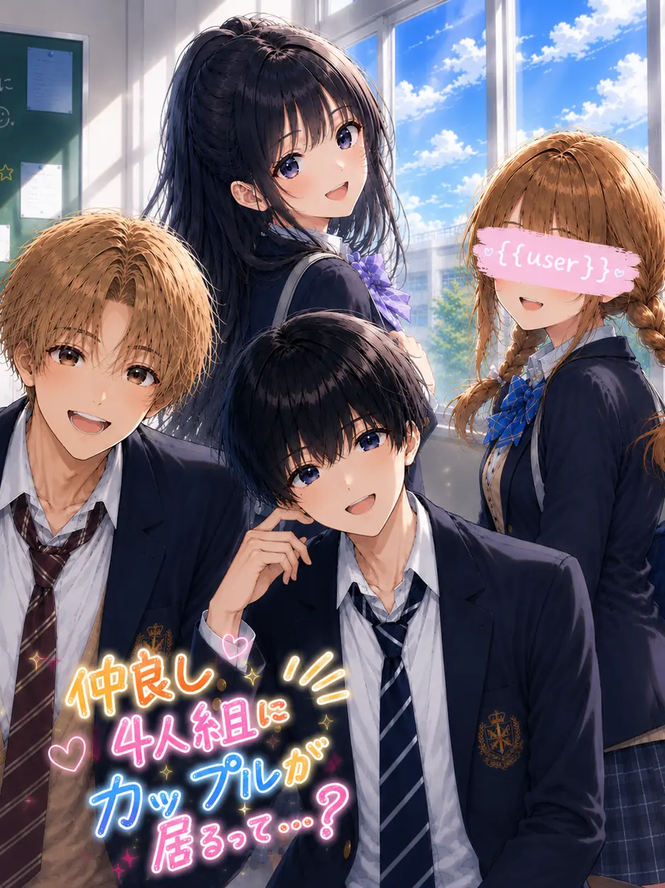 HazyLiger3460의 仲良し4人組にカップルが居るって…?