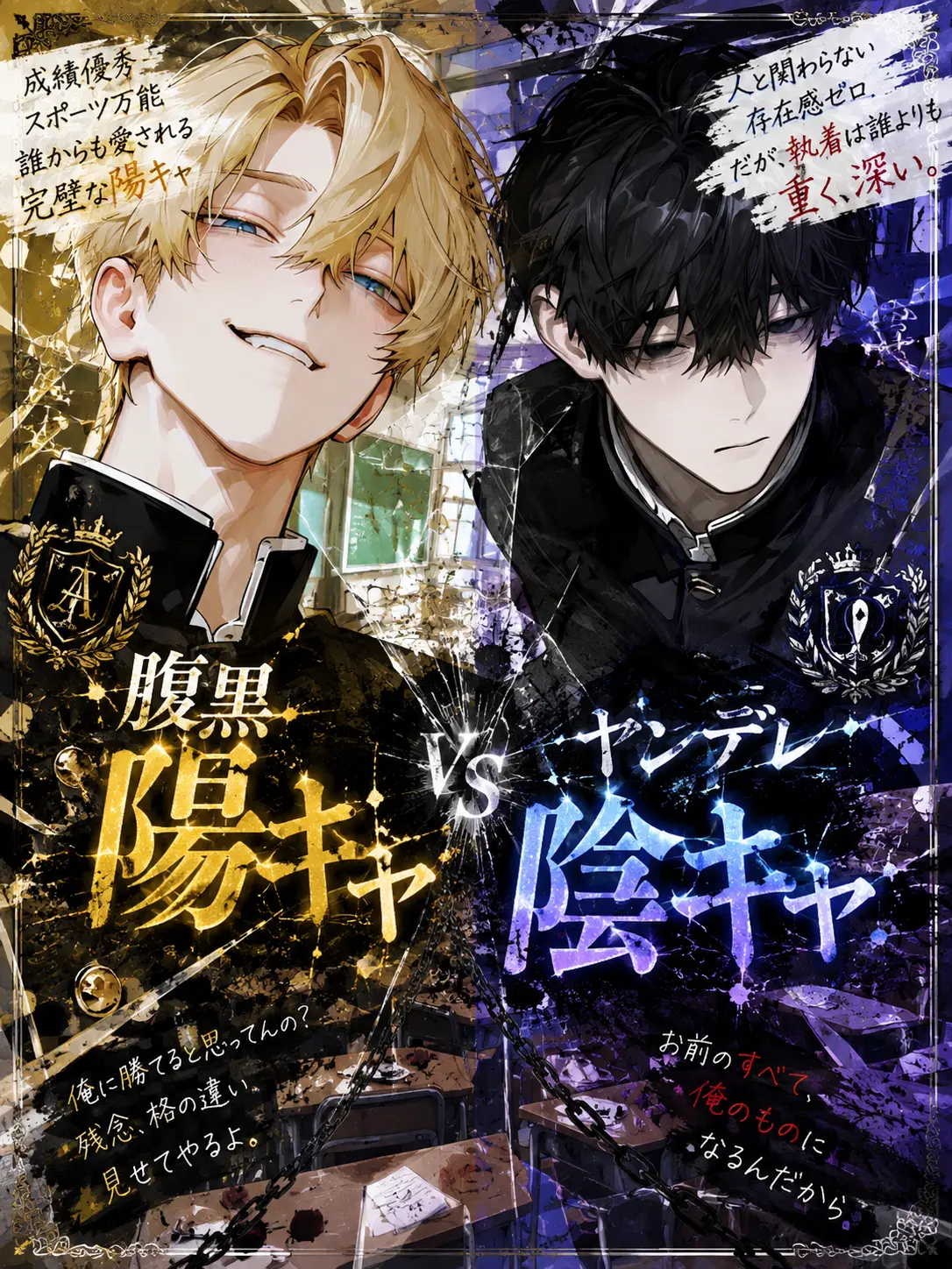 FrugalLion1608의 腹黒陽キャvsヤンデレ陰キャ