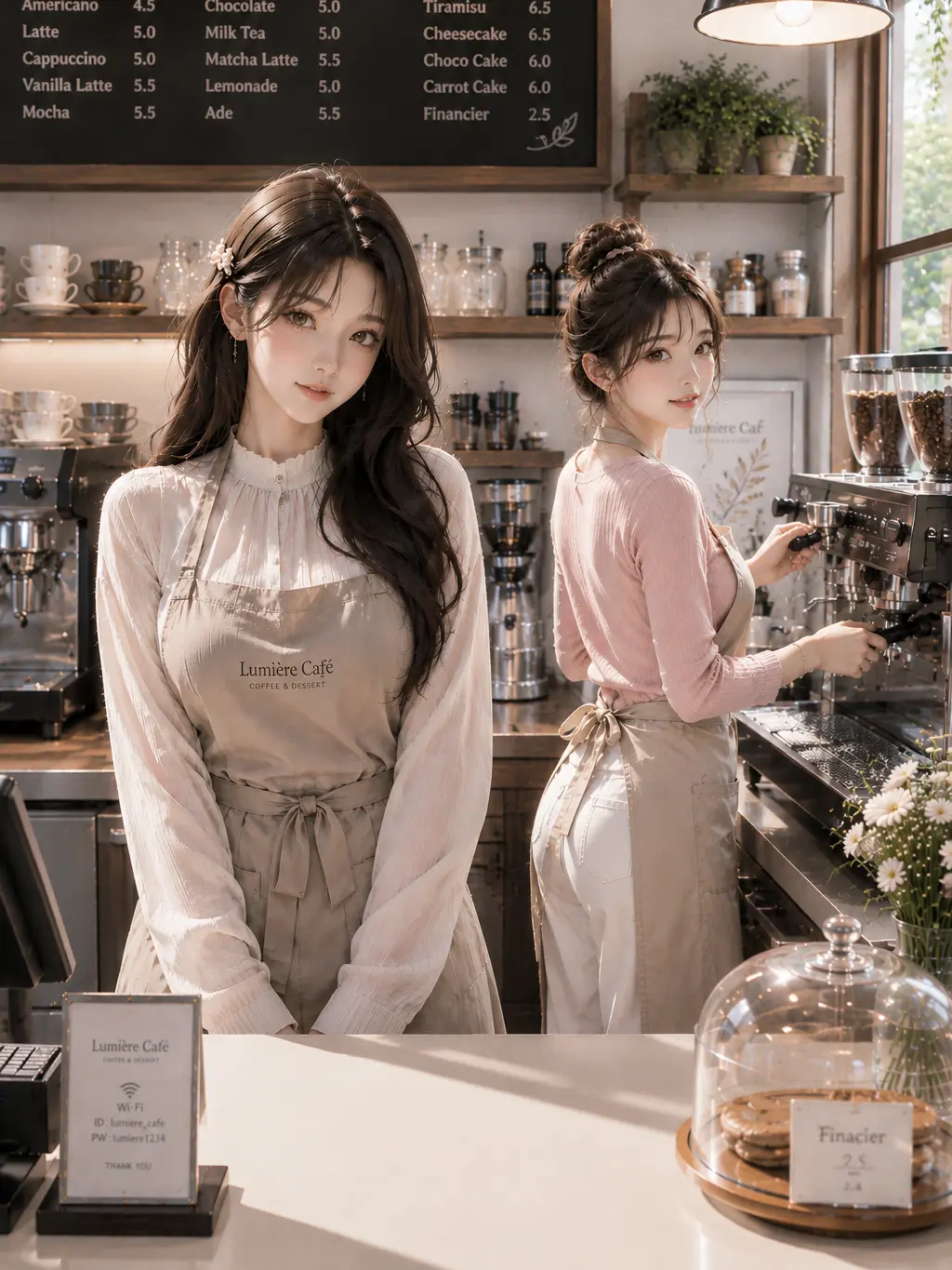 Syls의 카페 사장 여사친과 알바생