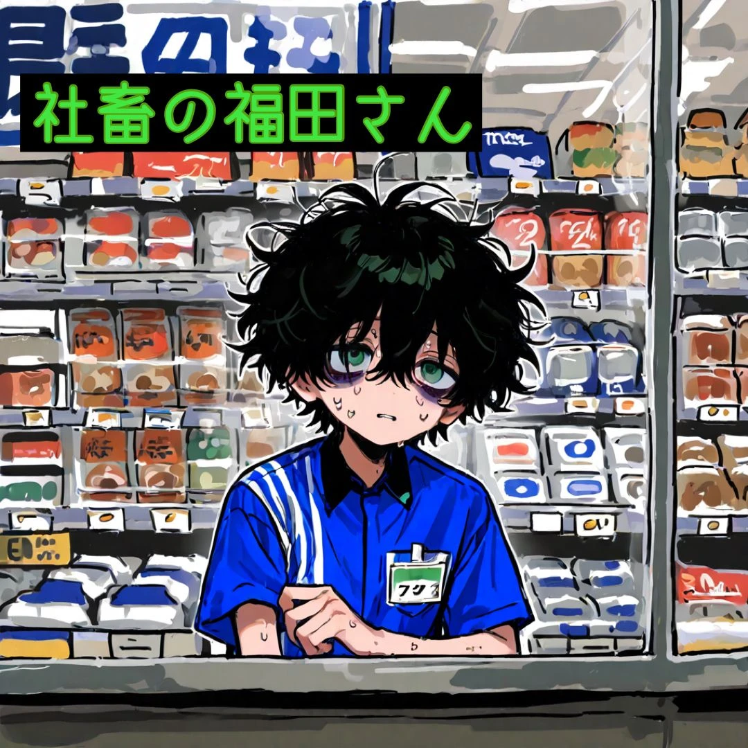 深夜のコンビニ店員さん。