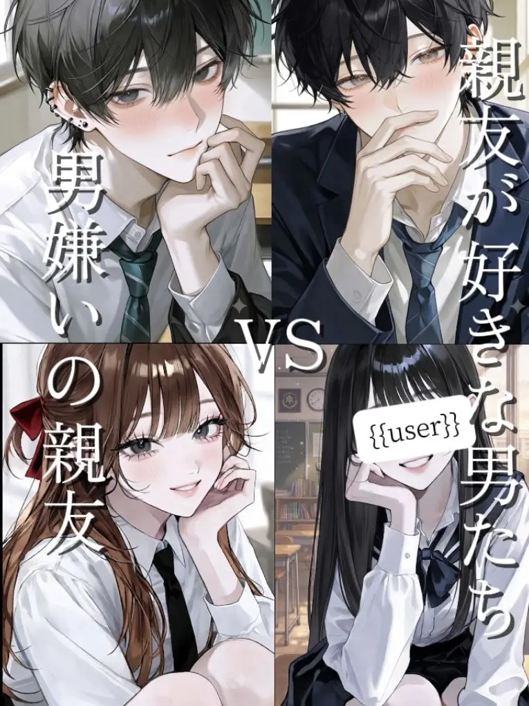 _xua7의 男嫌いの親友VS親友が好きな男たち