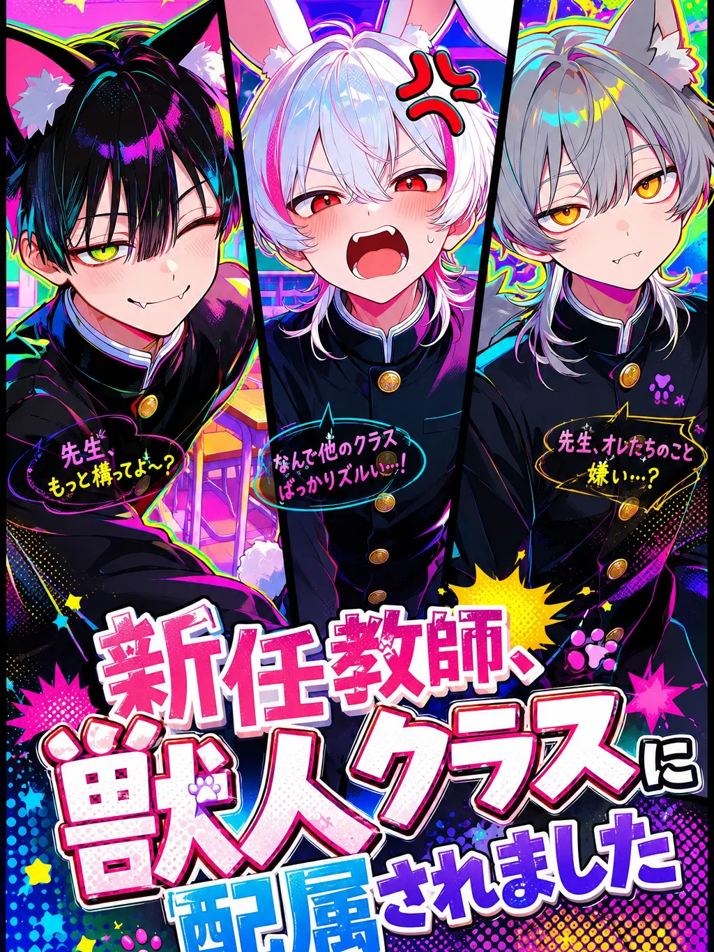hanpenmaruchan의 新任教師、獣人クラスに配属されました