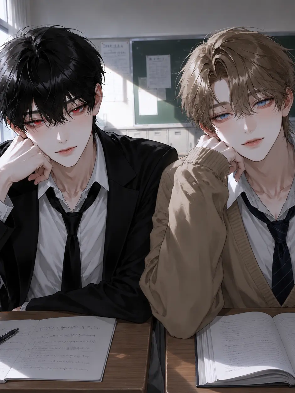 Ebimayo_umeume의 秘密を知るのは、学校一のイケメン2人